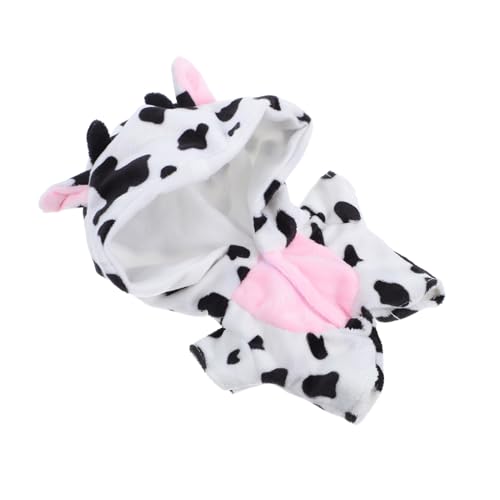 OHPHCALL 20cm Puppe Kleidung Set Kuh Pyjama Overall Plüsch Charmante Kuh Kostüm Für Dress up von OHPHCALL