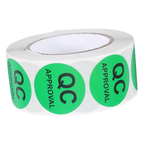 OHPHCALL Qc Aufkleber Rund Selbstklebend mit Schwarzem Text Zuverlässige Qualitätskontrolle Etiketten für Lagerbestand Einfache Anwendung Bestandsprüfung Qualitätstest Sticker OHPHCALL Qc Aufkleber Rund Selbstklebend mit Schwarzem Text Zuverlässige Qualitätskontrolle Etiketten für Lagerbestand Einfache Anwendung Bestandsprüfung Qualitätstest Sticker von OHPHCALL