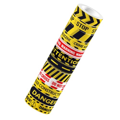 OHPHCALL Selbstklebende Bänder - 12 Rollen Caution Line Washi Tape Dekoratives Scrapbook-klebeband Zum Basteln & OHPHCALL Selbstklebende Bänder - 12 Rollen Caution Line Washi Tape Dekoratives Scrapbook-klebeband Zum Basteln & von OHPHCALL