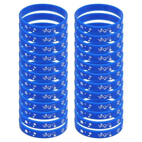 OHPHCALL Silikon-Armbänder, Klasse 2025, 24 Stück, Abschlussbänder, Klasse 2025, Glückwunschabschluss, für Partygeschenke, Blau OHPHCALL Silikon-Armbänder, Klasse 2025, 24 Stück, Abschlussbänder, Klasse 2025, Glückwunschabschluss, für Partygeschenke, Blau von OHPHCALL