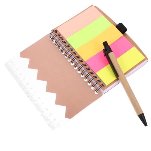 OHPHCALL Spiralnotizbuch Kraftpapier Liniert mit Stift Notizheft für Büro und Schule Kompaktes Notizbuch mit Farbigen Trennblättern für Arbeit und Alltag Leicht Tragbares Schreibblock OHPHCALL Spiralnotizbuch Kraftpapier Liniert mit Stift Notizheft für Büro und Schule Kompaktes Notizbuch mit Farbigen Trennblättern für Arbeit und Alltag Leicht Tragbares Schreibblock von OHPHCALL