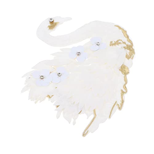 OHPHCALL Swan Shape Stickerei Applikation Aufnäher für Kleidung Taschen Handwerk Hochwertiger Flicken mit Muster für DIY Projekte und Kreative Dekoration OHPHCALL Swan Shape Stickerei Applikation Aufnäher für Kleidung Taschen Handwerk Hochwertiger Flicken mit Muster für DIY Projekte und Kreative Dekoration von OHPHCALL