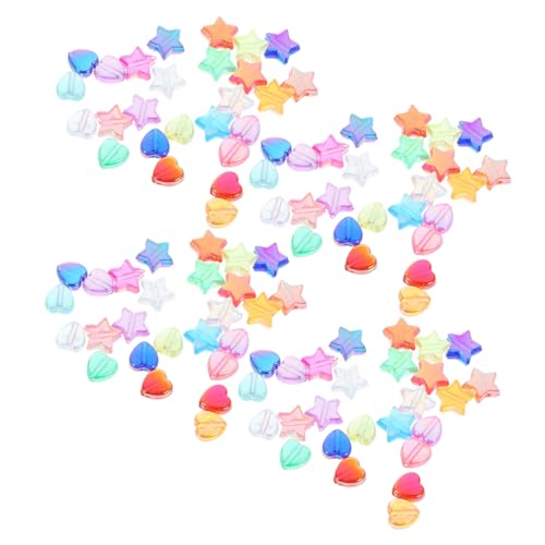 OHPHCALL Teiliges Acryl Perlen mit Bunten Stern und Herz Spacer Beads für Schmuckherstellung DIY Bastelperlen für Halsketten Armbänder Ohrringe Handwerk OHPHCALL Teiliges Acryl Perlen mit Bunten Stern und Herz Spacer Beads für Schmuckherstellung DIY Bastelperlen für Halsketten Armbänder Ohrringe Handwerk von OHPHCALL