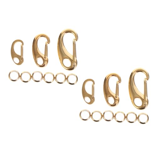 OHPHCALL Teiliges Edelstahl Karabiner für DIY Schmuckherstellung Rostfreie Lobster Verschlüsse für Schlüsselanhänger Armbänder und Halsketten Langlebig und Einfach zu Befestigen Goldfarben OHPHCALL Teiliges Edelstahl Karabiner für DIY Schmuckherstellung Rostfreie Lobster Verschlüsse für Schlüsselanhänger Armbänder und Halsketten Langlebig und Einfach zu Befestigen Goldfarben von OHPHCALL
