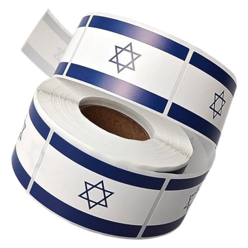 OHPHCALL Vielseitige Aufkleber Mit Der Flagge Israels Für Laptops Rucksäcke Und Mehr Einfach Anzubringende Aufkleber von OHPHCALL