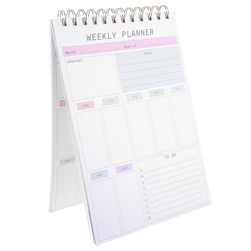 OHPHCALL Wochenplaner Notizblock Spiralgebundenes To Do List Pad Tagesplaner Kompakter Wochenplaner mit Hochwertigem Papier für Arbeit und Alltag Leicht und Tragbar für Tägliche und OHPHCALL Wochenplaner Notizblock Spiralgebundenes To Do List Pad Tagesplaner Kompakter Wochenplaner mit Hochwertigem Papier für Arbeit und Alltag Leicht und Tragbar für Tägliche und von OHPHCALL