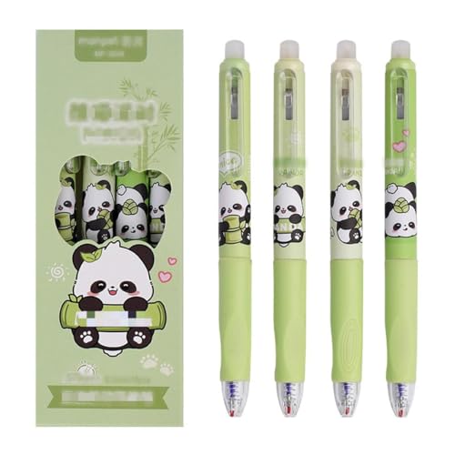 OHREN Radierbarer Kugelschreiber Stifte Set mit 4 Tier-Stifte Panda Pfote Eiscreme Kuchen - Kugel am Ende zum Entfernen der Tinte - Kugelschreiber Schwarz Durchmesser der Mine 0,5 OHREN Radierbarer Kugelschreiber Stifte Set mit 4 Tier-Stifte Panda Pfote Eiscreme Kuchen - Kugel am Ende zum Entfernen der Tinte - Kugelschreiber Schwarz Durchmesser der Mine 0,5 von OHREN