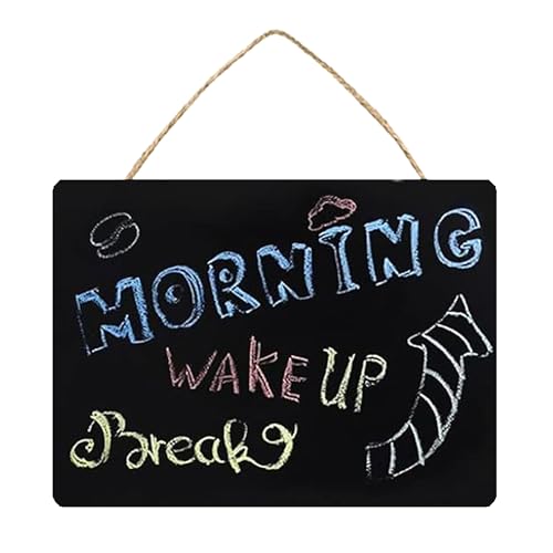 OHYER Kleine Tafel Zum Aufhängen Kreidetafel Message Board-Zeichen Doppelseitige Löschbar Hängende Tafelschilder mit Juteschnur für Menü Geburtstag Bar Buffet Wedding Küchenwand (Horizontal, 23*17cm) OHYER Kleine Tafel Zum Aufhängen Kreidetafel Message Board-Zeichen Doppelseitige Löschbar Hängende Tafelschilder mit Juteschnur für Menü Geburtstag Bar Buffet Wedding Küchenwand (Horizontal, 23*17cm) von OHYER