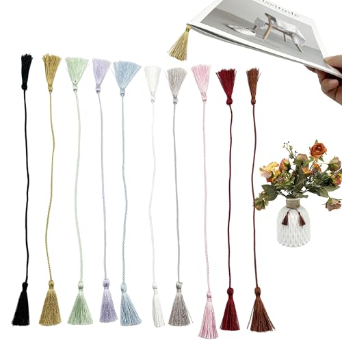 OHYER quasten anhänger Seidige Flusen Lesezeichen Quasten mini quasten Seidig Weiche Bunte Quasten Für Vorhang Raffhalter Geschenk Tasche Kordelzug Tasche DIY-Dekoration Geflochtene Schnur (10, 28 cm) OHYER quasten anhänger Seidige Flusen Lesezeichen Quasten mini quasten Seidig Weiche Bunte Quasten Für Vorhang Raffhalter Geschenk Tasche Kordelzug Tasche DIY-Dekoration Geflochtene Schnur (10, 28 cm) von OHYER