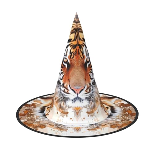 OIBNKCN Afrikanischer Tiger, Halloween-Hut, Hexenhut, perfekt für Frauen, Männer, Hexenhut, Dekoration zum Aufhängen und für Partys OIBNKCN Afrikanischer Tiger, Halloween-Hut, Hexenhut, perfekt für Frauen, Männer, Hexenhut, Dekoration zum Aufhängen und für Partys von OIBNKCN