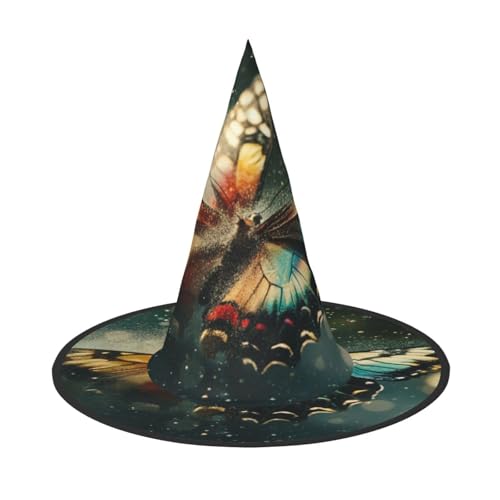 OIBNKCN Der leuchtende Schmetterlingshut für Halloween, Hexenhut, perfekt für Frauen, Männer, Hexenhut, Dekoration zum Aufhängen und für Partys OIBNKCN Der leuchtende Schmetterlingshut für Halloween, Hexenhut, perfekt für Frauen, Männer, Hexenhut, Dekoration zum Aufhängen und für Partys von OIBNKCN