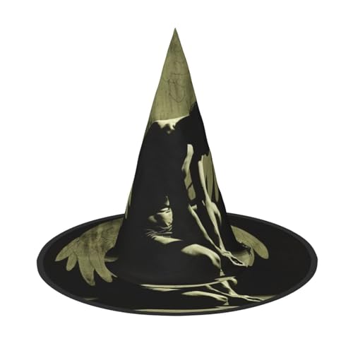 OIBNKCN Einsame Silhouette, Halloween-Hut, Hexenhut, perfekt für Frauen, Männer, Hexenhut, Dekoration zum Aufhängen und für Partys OIBNKCN Einsame Silhouette, Halloween-Hut, Hexenhut, perfekt für Frauen, Männer, Hexenhut, Dekoration zum Aufhängen und für Partys von OIBNKCN
