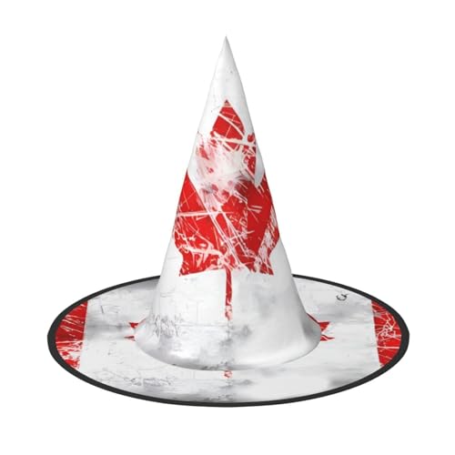 OIBNKCN Halloween-Hut mit Kanada-Flagge, perfekt für Frauen, Männer, Hexenhut, Dekoration zum Aufhängen und für Partys OIBNKCN Halloween-Hut mit Kanada-Flagge, perfekt für Frauen, Männer, Hexenhut, Dekoration zum Aufhängen und für Partys von OIBNKCN