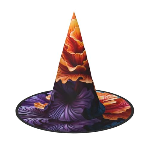 OIBNKCN Halloween-Hut mit Korallenblume, Hexenhut, perfekt für Frauen, Männer, Hexenhut, Dekoration zum Aufhängen und für Partys OIBNKCN Halloween-Hut mit Korallenblume, Hexenhut, perfekt für Frauen, Männer, Hexenhut, Dekoration zum Aufhängen und für Partys von OIBNKCN