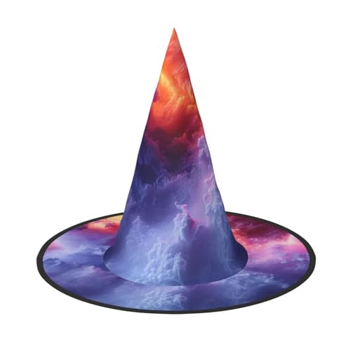 OIBNKCN Halloween-Hut mit bunten Wellen, perfekt für Frauen, Männer, Hexenhut, Dekoration zum Aufhängen und für Partys OIBNKCN Halloween-Hut mit bunten Wellen, perfekt für Frauen, Männer, Hexenhut, Dekoration zum Aufhängen und für Partys von OIBNKCN