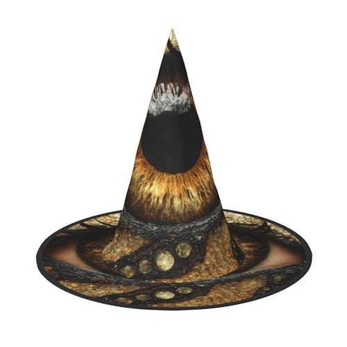 OIBNKCN Halloween-Hut mit goldenen geheimnisvollen Augen, perfekt für Frauen, Männer, Hexenhut, Dekoration zum Aufhängen und für Partys OIBNKCN Halloween-Hut mit goldenen geheimnisvollen Augen, perfekt für Frauen, Männer, Hexenhut, Dekoration zum Aufhängen und für Partys von OIBNKCN