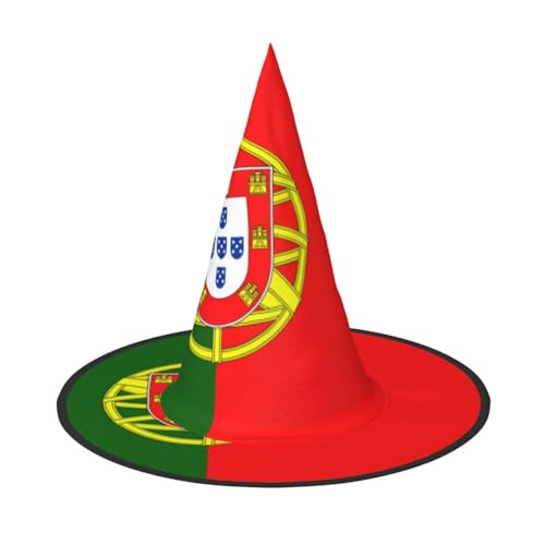 OIBNKCN Halloween-Hut mit portugiesischer Flagge, perfekt für Frauen, Männer, Hexenhut, Dekoration zum Aufhängen und für Partys OIBNKCN Halloween-Hut mit portugiesischer Flagge, perfekt für Frauen, Männer, Hexenhut, Dekoration zum Aufhängen und für Partys von OIBNKCN
