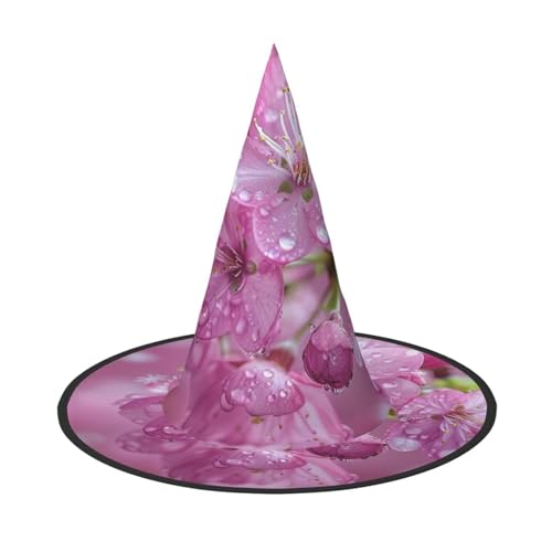 OIBNKCN Halloween-Hut mit rosa lila Blumen, Hexenhut, perfekt für Frauen, Männer, Hexenhut, Dekoration zum Aufhängen und für Partys OIBNKCN Halloween-Hut mit rosa lila Blumen, Hexenhut, perfekt für Frauen, Männer, Hexenhut, Dekoration zum Aufhängen und für Partys von OIBNKCN
