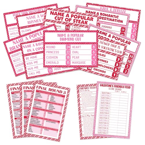 Valentines Spiele für Erwachsene, Valentinstag Freundliches Feud Spiel, Galentines Spiele für große Gruppen Familienfeier, Valentines Partyspiele, Valentine Trivia Spiel - B001 Valentines Spiele für Erwachsene, Valentinstag Freundliches Feud Spiel, Galentines Spiele für große Gruppen Familienfeier, Valentines Partyspiele, Valentine Trivia Spiel - B001 von OICPYD