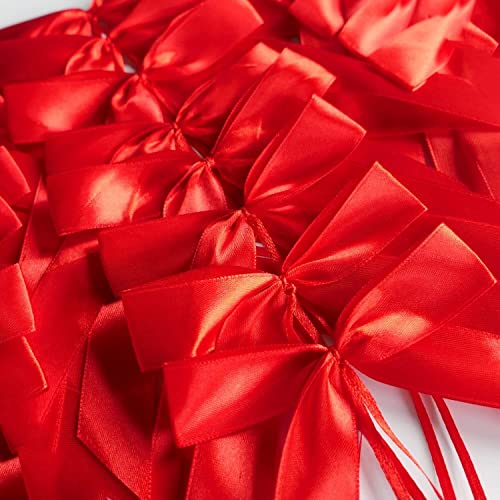 Künstliche Blumen Deko Blumen, Hochzeit Auto Blumen Dekoration 50 x Auto Handgefertigt Satinband Zierschleifen Auto Brautpaar Dekoration Auto Dekoration Hochzeitsschleifen for Hochzeit Geburtstagsgesc von OIDESA