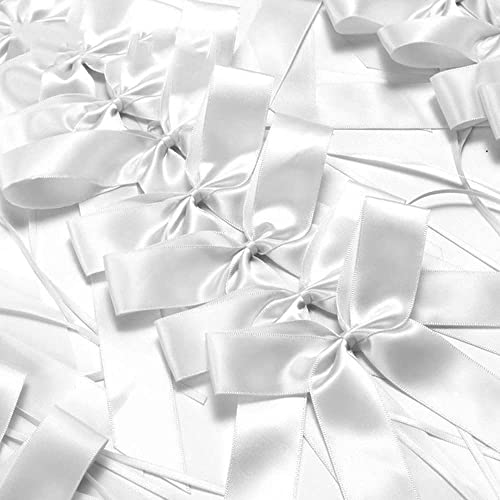 Künstliche Blumen Deko Blumen, Hochzeit Auto Blumen Dekoration 50 x Auto Handgefertigt Satinband Zierschleifen Auto Brautpaar Dekoration Auto Dekoration Hochzeitsschleifen for Hochzeit Geburtstagsgesc von OIDESA