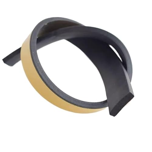 OIEWRYZLE 2M/10M selbstklebender Dichtungsstreifen aus Gummischaum – schwarzes wetterfestes EVA-Klebeband for Türen, Fenster und mehr(10mm x 10mm x 2m) von OIEWRYZLE