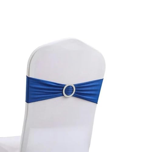OIFAODAO, 10 Teile/Satz Band Bowknot Hotel Multifunktions Einfarbig Esszimmer Stuhl Schärpen Hochzeit Bankett Party Hote Home Decor-10 pc,Stuhlschleifen(Navy Blue) von OIFAODAO