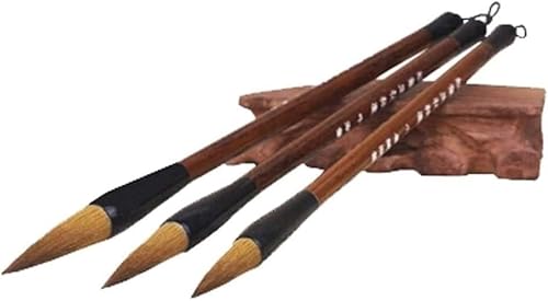 OIFAODAO, 3-teiliges Zeichenpinsel-Set for chinesische Kalligraphie – reines Wolfshaar, A1,Chinesische Pinsel OIFAODAO, 3-teiliges Zeichenpinsel-Set for chinesische Kalligraphie – reines Wolfshaar, A1,Chinesische Pinsel von OIFAODAO