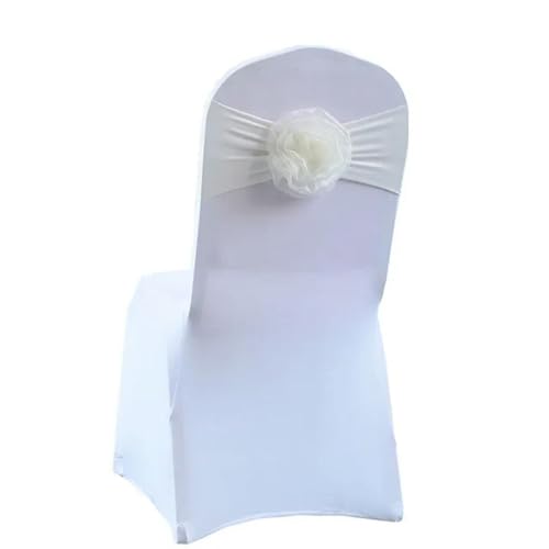 OIFAODAO, Elastische Grenadi-Band-Schleife, Blumen-Stuhl-Knoten-Abdeckung auf der Rückseite, Schärpen for Hotel, Bankett, Hochzeit, Party, Event-Dekoration,Stuhlschleifen(Begie) von OIFAODAO