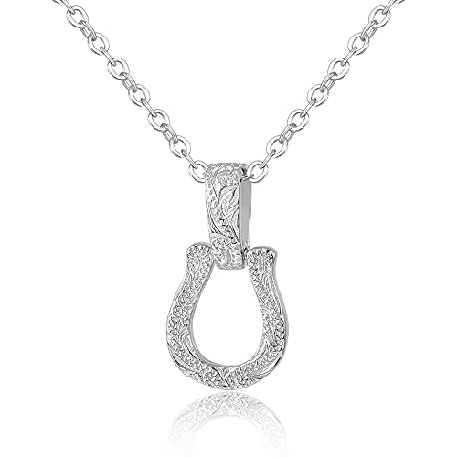 OIFAODAO, Goldgefüllte U-förmige Hufeisen-Silberkette Sterling-Designerschmuck,Damenkette(Silver) von OIFAODAO
