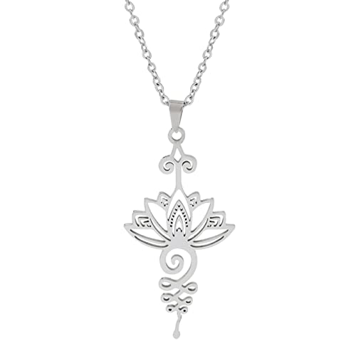 OIFAODAO, Halskette mit Blumenanhänger, Hippie-Halskette for Damen, Hohle Beschichtung, Halsketten, Schmuckgeschenk, Yoga-Heilungsanhänger,Damenkette OIFAODAO, Halskette mit Blumenanhänger, Hippie-Halskette for Damen, Hohle Beschichtung, Halsketten, Schmuckgeschenk, Yoga-Heilungsanhänger,Damenkette von OIFAODAO