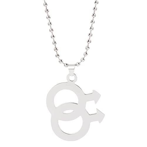 OIFAODAO, Mode Regenbogen Halskette Lesben Halsketten Anhänger for Frauen Gay Pride Silber Farbe Schmuck Perle Kette Link,Damenkette OIFAODAO, Mode Regenbogen Halskette Lesben Halsketten Anhänger for Frauen Gay Pride Silber Farbe Schmuck Perle Kette Link,Damenkette von OIFAODAO