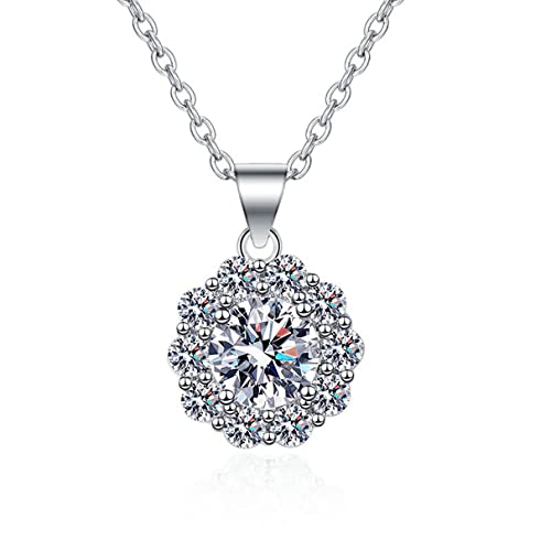 OIFAODAO, Silberne Halskette mit geometrischem Anhänger und leuchtendem CZ-Anhänger for Frauen, verstellbare Gliederkette, edler Schmuck,Damenkette OIFAODAO, Silberne Halskette mit geometrischem Anhänger und leuchtendem CZ-Anhänger for Frauen, verstellbare Gliederkette, edler Schmuck,Damenkette von OIFAODAO