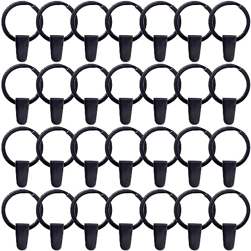 OIIKI 28 Sets schwarze Schlüsselringe zum Basteln, runde geteilte Schlüsselringe, Metall-Schlüsselanhänger-Verbinder mit schwarzen Kunststoff-Schnapplaschen, Rohlinge, Schlüsselringe, Biegeringe für OIIKI 28 Sets schwarze Schlüsselringe zum Basteln, runde geteilte Schlüsselringe, Metall-Schlüsselanhänger-Verbinder mit schwarzen Kunststoff-Schnapplaschen, Rohlinge, Schlüsselringe, Biegeringe für von OIIKI