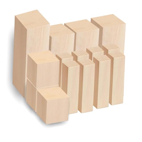 Lindenholz Schnitzholz, 15 Stück Holzblöcke zum Schnitzen, Schnitzholz Set, Holzblöcke zum Basteln, Natürlich Holzschnitzerei-Set für Kinder Lindenholz Schnitzholz, 15 Stück Holzblöcke zum Schnitzen, Schnitzholz Set, Holzblöcke zum Basteln, Natürlich Holzschnitzerei-Set für Kinder von OIODKDEF