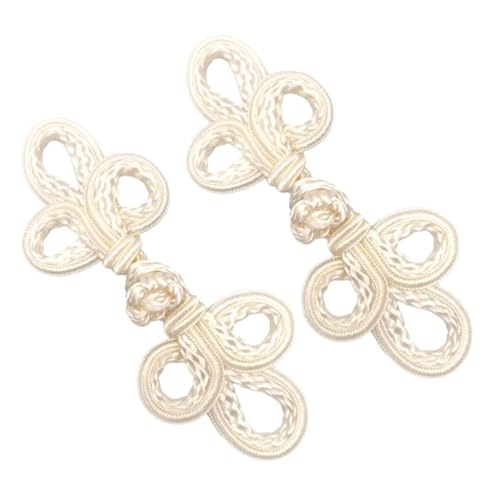 Chinesischer Knoten, Froschknöpfe, Stuhlbezug, Knöpfe, 2 Stück, für Mäntel, Outfit, Strickjacke, Beige Chinesischer Knoten, Froschknöpfe, Stuhlbezug, Knöpfe, 2 Stück, für Mäntel, Outfit, Strickjacke, Beige von OJREEUB