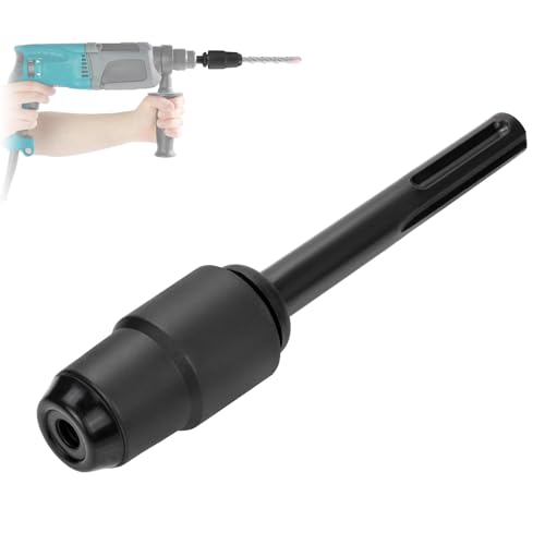 SDS Max auf SDS Plus Adapter für Bohrhämmer,Adapterstück zur benutzung von Beton Bohrer oder Meißel Maschinen Adapter SDS Max SDS Plus für Aufnahme Bohrfutter Hammerbohrer (Schwarz) von OJTOJT
