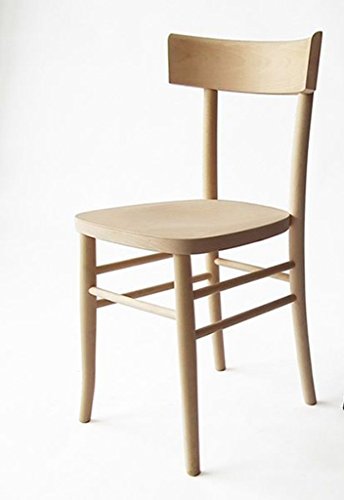 Stuhl aus Holz, montiert, Modell Milano Vintage, unbehandelt zum Lackieren, 50er Jahre Stil von OKAFFAREFATTO MADDALONI