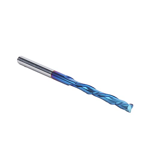 Fräser, Nano Blue Coating Verschleißfester 2-Flöten-Schaftfräser für CNC-Graviermaschine Fräser, Nano Blue Coating Verschleißfester 2-Flöten-Schaftfräser für CNC-Graviermaschine von OKAT