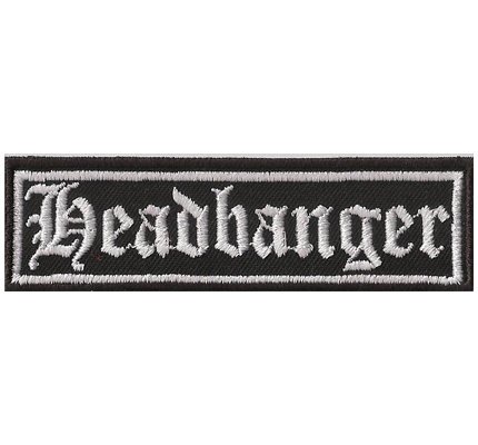 HEADBANGER Heavy Metal Thrash Metal Rocker Biker Aufnäher Patch Badge Abzeichen von Patch