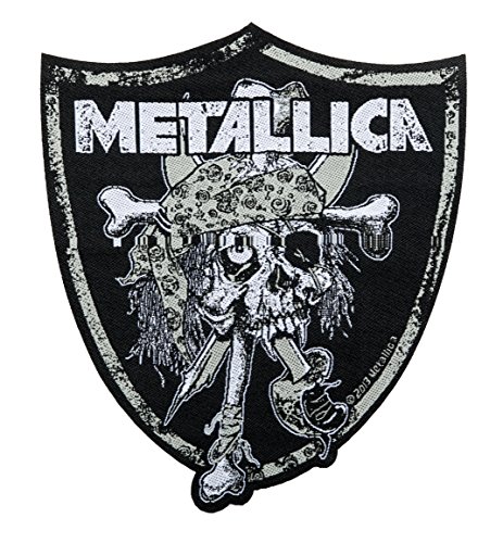 Unbekannt Metallica Aufnäher - Raiders Skull - Metallica Patch - Gewebt & Lizenziert !! von Unbekannt
