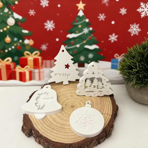 OKESYO 4 Stück Silikonformen Gießformen Weihnachten Gießformen Silikonform Anhänger für DIY Geschenke OKESYO 4 Stück Silikonformen Gießformen Weihnachten Gießformen Silikonform Anhänger für DIY Geschenke von OKESYO