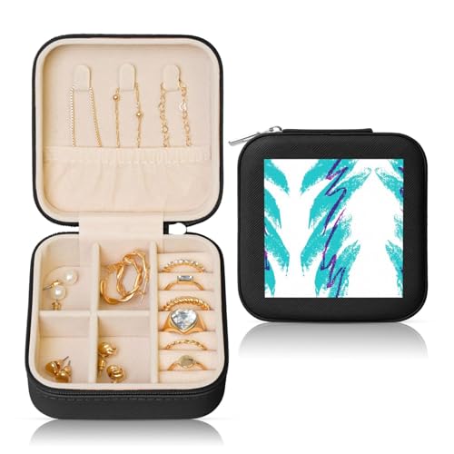 OKFSTY 90er-Jahre-Tassen-Design, Reise-Schmuckschatulle, multifunktionale Schmuck-Aufbewahrungsbox, Vitrine für Damen OKFSTY 90er-Jahre-Tassen-Design, Reise-Schmuckschatulle, multifunktionale Schmuck-Aufbewahrungsbox, Vitrine für Damen von OKFSTY