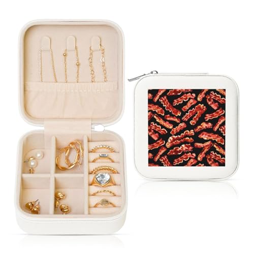 OKFSTY Reise-Schmuckschatulle mit Speckmuster, multifunktionale Schmuck-Aufbewahrungsbox, Vitrine für Damen OKFSTY Reise-Schmuckschatulle mit Speckmuster, multifunktionale Schmuck-Aufbewahrungsbox, Vitrine für Damen von OKFSTY