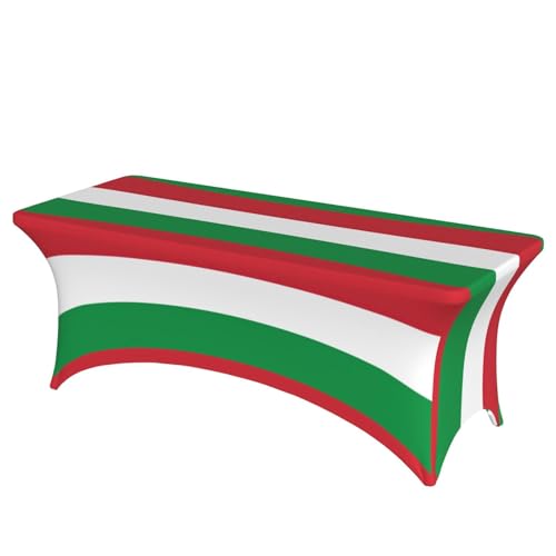 OKFSTY Tischdecke mit italienischer Flagge, Polyester, rechteckige Tischdecke für Küche, Esszimmer, Tischdekoration von OKFSTY