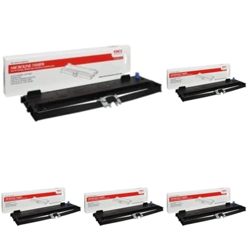 OKI 43821103 ML 5100 Farbband 2.000.000 Zeichen, schwarz (Packung mit 5) von OKI