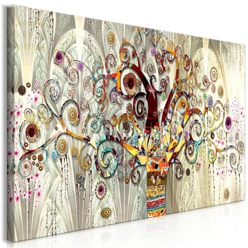 DIY 5D Diamond Painting Kits, Abstraktes Goldenes Baumleben Full Drill Diamant Painting Zubehör, Malen Nach Zahlen, Diamond Painting Set, Painting by Numbers Arts Craft for Home Wall Decor 24x72in von OKIKA