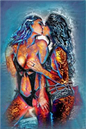 DIY 5D Diamond Painting Kits, Sexy Paar Full Drill Diamant Painting Zubehör, Malen Nach Zahlen, Diamond Painting Set, Painting by Numbers Arts Craft for Home Wall Decor 28x40in DIY 5D Diamond Painting Kits, Sexy Paar Full Drill Diamant Painting Zubehör, Malen Nach Zahlen, Diamond Painting Set, Painting by Numbers Arts Craft for Home Wall Decor 28x40in von OKIKA