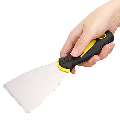 3D-Drucker-Spatel, Metallspatel, Gummigriff, Edelstahl-Metallwerkzeug, Präzisionsmesser aus rostfreiem Stahl, Werkzeug zum Entfernen des Spatels 3D-Drucker-Spatel, Metallspatel, Gummigriff, Edelstahl-Metallwerkzeug, Präzisionsmesser aus rostfreiem Stahl, Werkzeug zum Entfernen des Spatels von OKJHFD