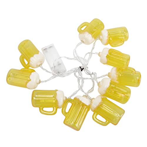 Bierkrug-Lichterkette, Feier-Deko-Lichter, 6,5 Fuß Lange Tropische Lichter Für Den Außenbereich Mit 10 3D-Bierbecher-Lichtern, Kreative Lichterkette Für Bar, Party, Schlafzimmer, Hochzeit, Abschlussfe Bierkrug-Lichterkette, Feier-Deko-Lichter, 6,5 Fuß Lange Tropische Lichter Für Den Außenbereich Mit 10 3D-Bierbecher-Lichtern, Kreative Lichterkette Für Bar, Party, Schlafzimmer, Hochzeit, Abschlussfe von OKJHFD